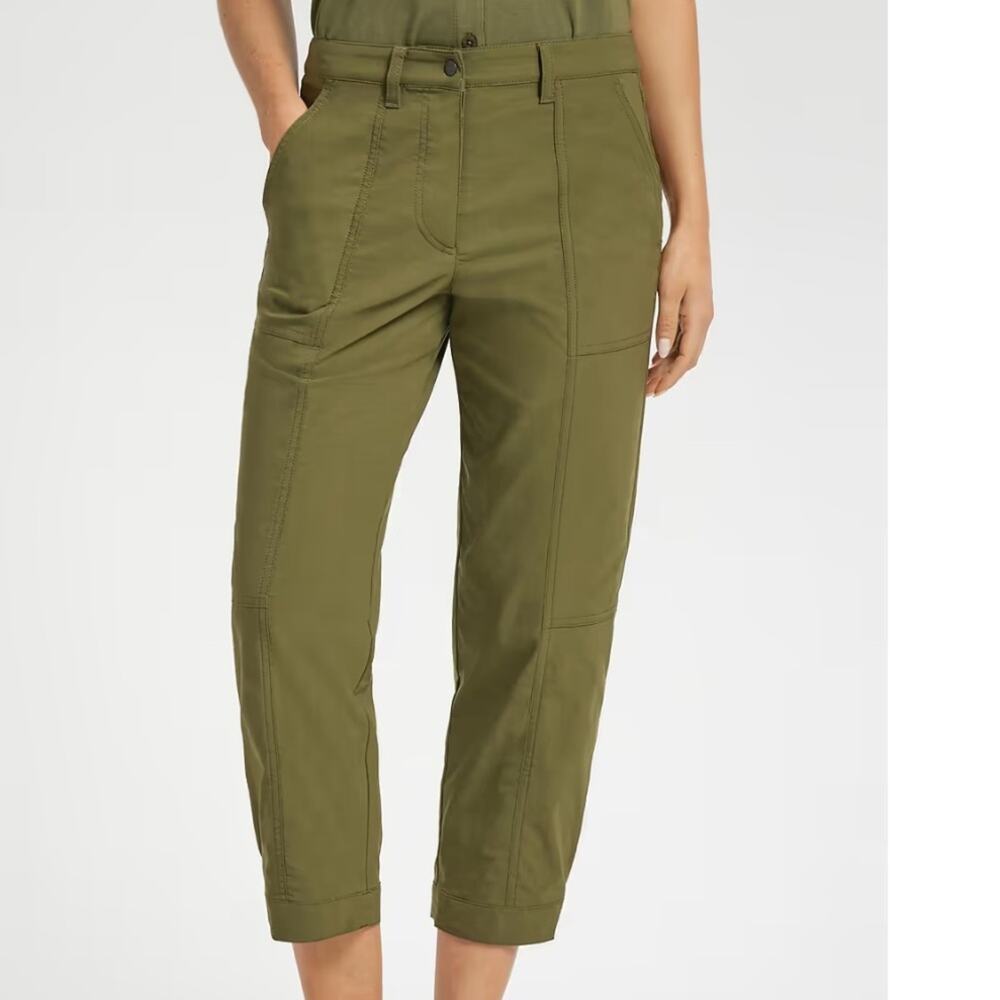 New! Anatomie Chantal Moss green Cropped Pant Women's S